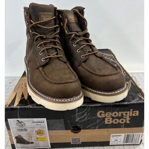 Georgia Boot Men’s Sz. 12 Brown Leather Core37 AMP Wedge Work Boots